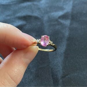 10k Pink Topaz Ring size 6